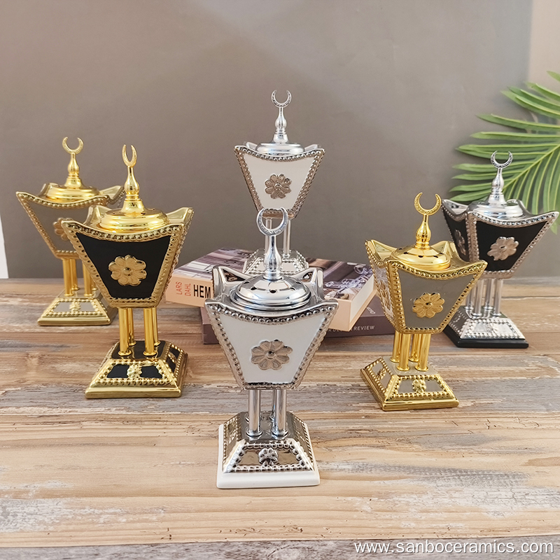 Best Middle east incense burner with retro relief pattern aromatic incense holders Bakhoor burners Supplier